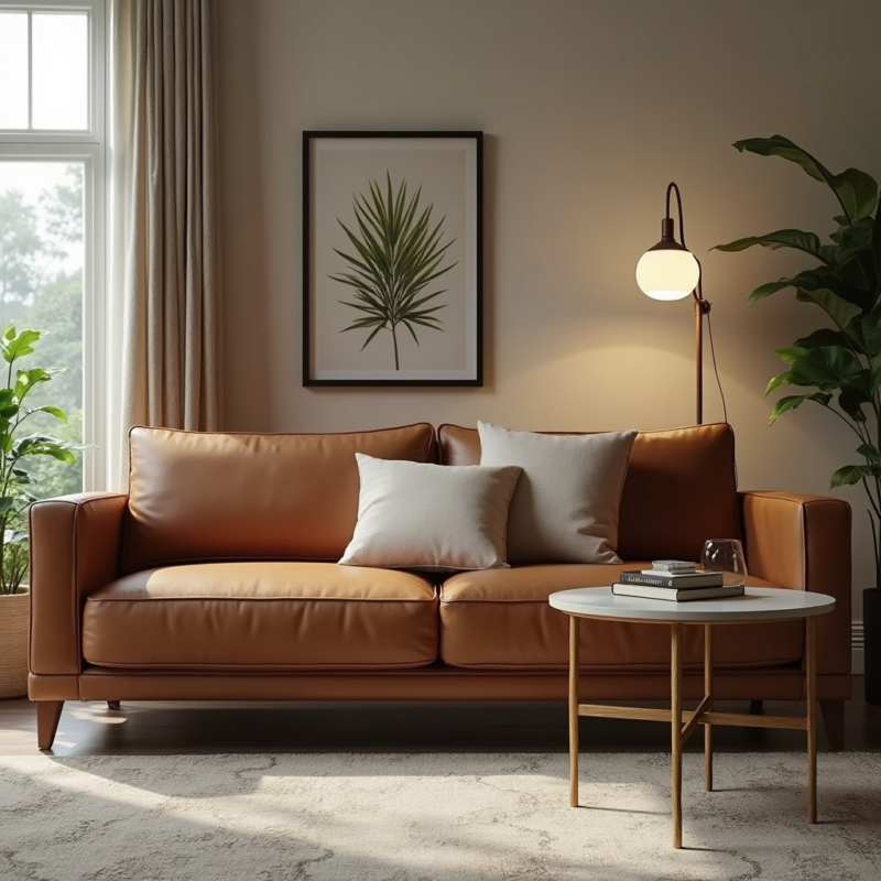 leather sofa bed